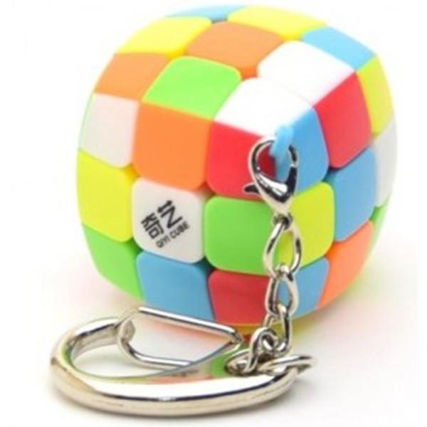 Cubo de rubik qiyi mini 3.5cm llavero 3x3 stickerless