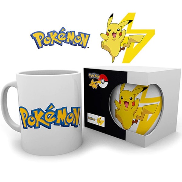 Taza 320 ml abysse pokemon logo & pikachu