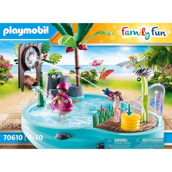 Playmobil piscina divertida con rociador de agua