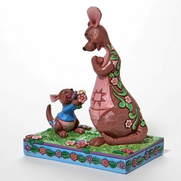 Figura enesco disney winnie the pooh flores cangu y roo