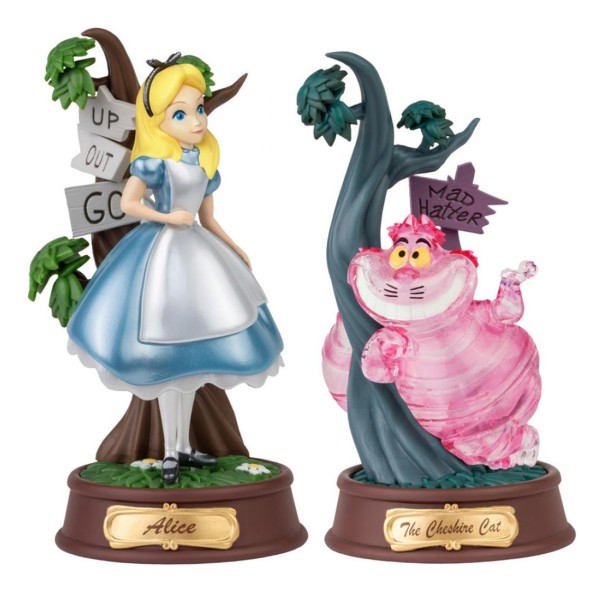 Set de 2 figuras mini dstage disney alicia en el pais de las maravillas color especial