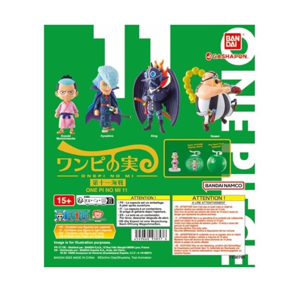 Set gashapon figuras bandai lote 20 articulos one piece no mi 11