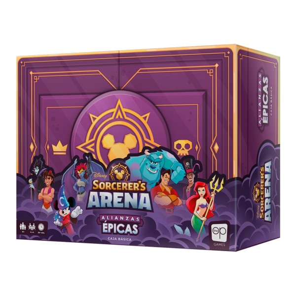 Juego de mesa disney sorcerer´s arena alianzas epicas edad recomendada 13 años