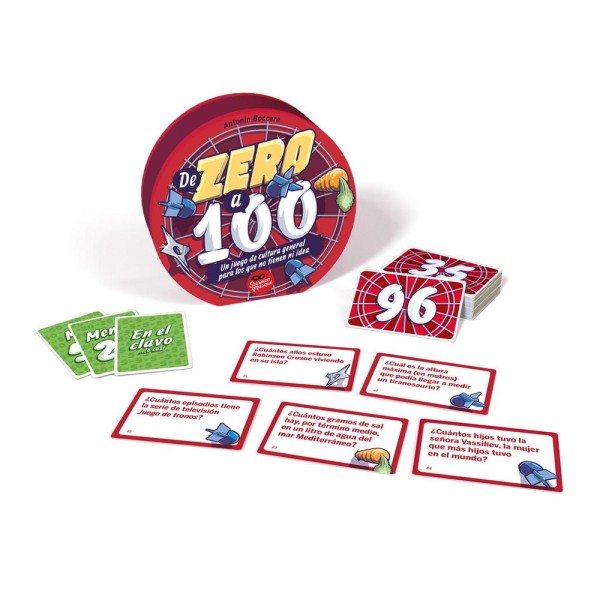 Juego de mesa de zero a 100 edad recomendada 12 años