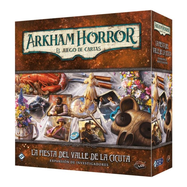 Juego de mesa arkham horror lcg la fiesta del valle de la cicuta expansion investigadores edad recomendada 14 años