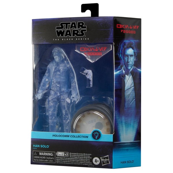 Figura hasbro star wars the black series holocomm collection han solo