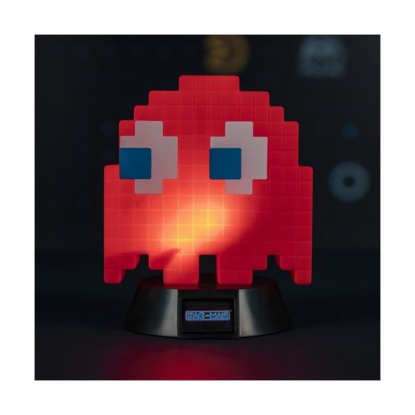 Lampara paladone icon pac - man blinky fanstasmita