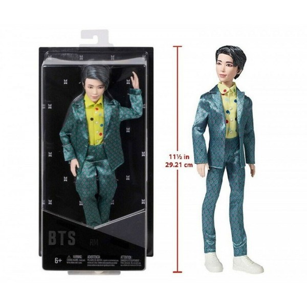 Figura mattel core fashion banda bts k - pop rm 28 cm