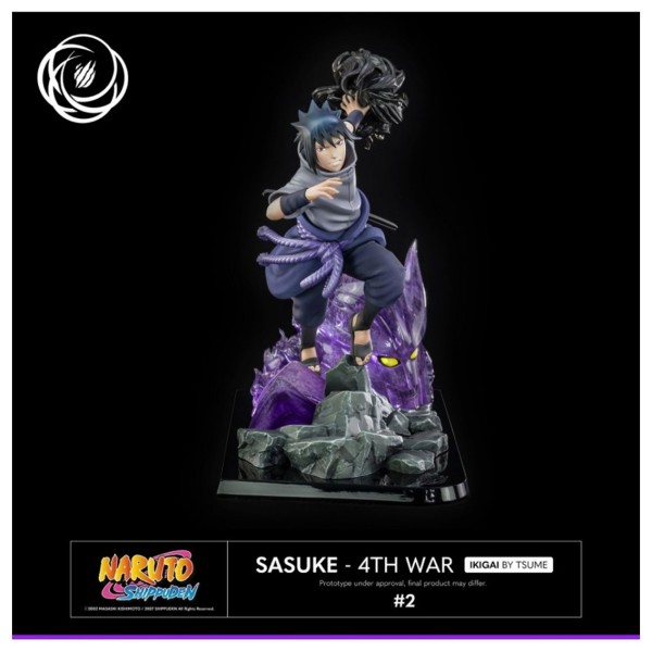 Figura tsume art naruto shippuden sasuke uchiha 4th war resina escala 1 - 6 ikigai