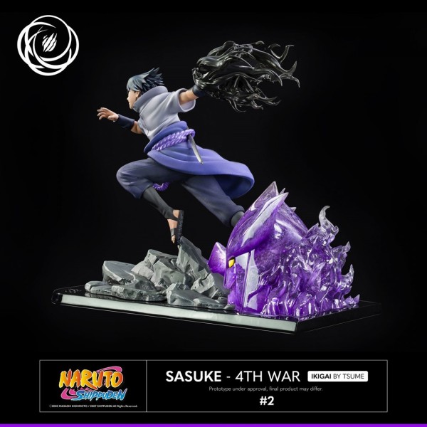 Figura tsume art naruto shippuden sasuke uchiha 4th war resina escala 1 - 6 ikigai