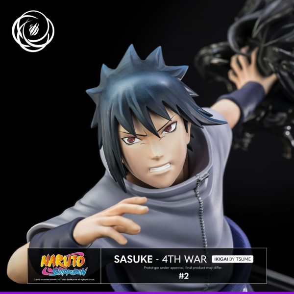 Figura tsume art naruto shippuden sasuke uchiha 4th war resina escala 1 - 6 ikigai