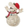 Figura enesco disney muñeco de nieve mickey navideño