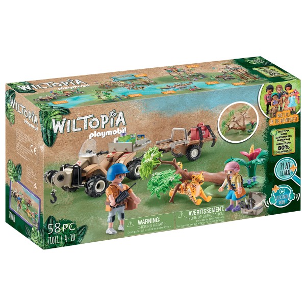 Playmobil wiltopia quad rescate de animales