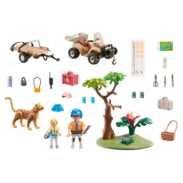 Playmobil wiltopia quad rescate de animales