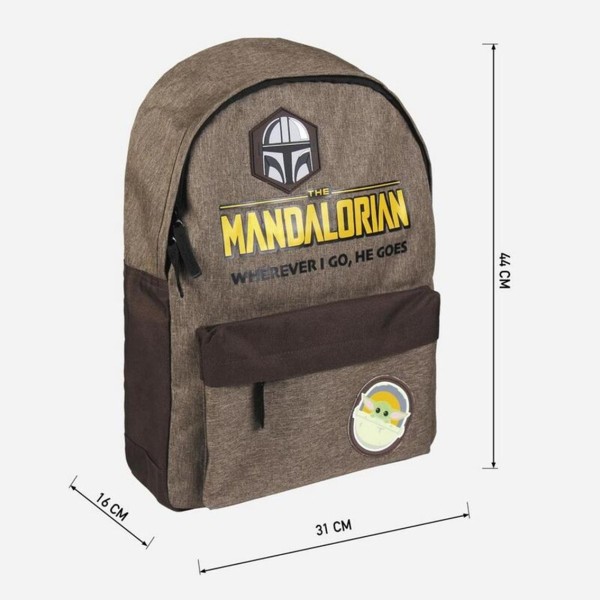 Mochila casual cerdá star wars the mandalorian wherever i go he goes