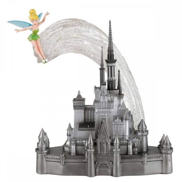 Figura decorativa enesco disney 100 castillo junto a campanilla