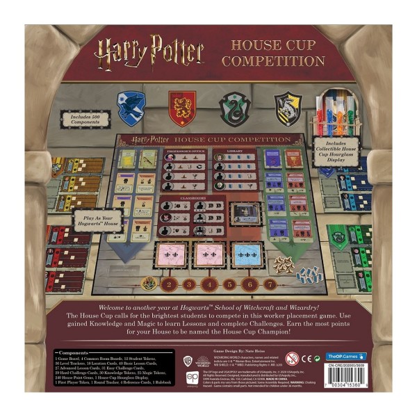 Juego de mesa harry potter house cup competition edad recomendada 11 años (ingles)