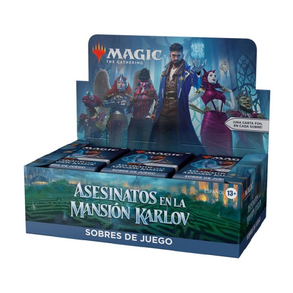 Caja de sobres magic the gathering sobres de juego asesinatos en la mansión karlov español