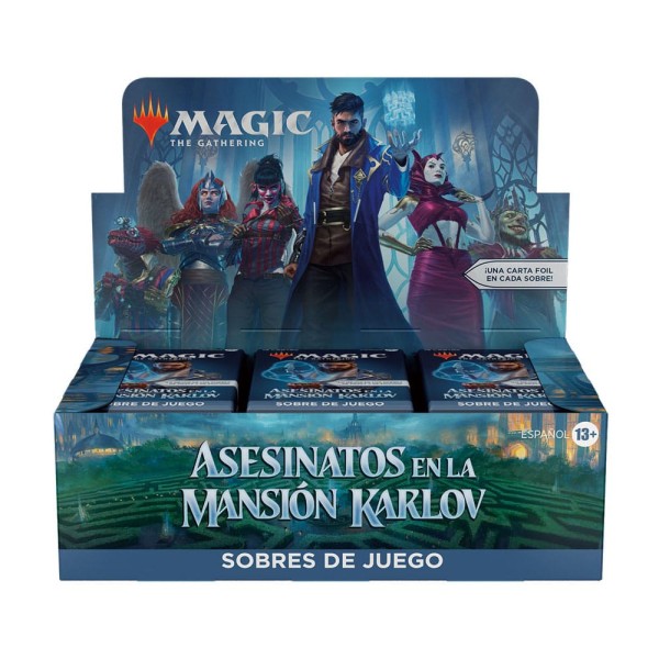 Caja de sobres magic the gathering sobres de juego asesinatos en la mansión karlov español