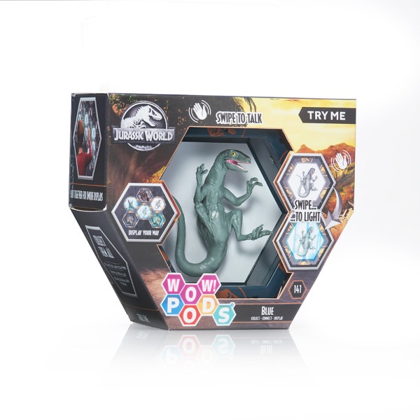 Figura wow! pod jurassic world blue sfx con sonido