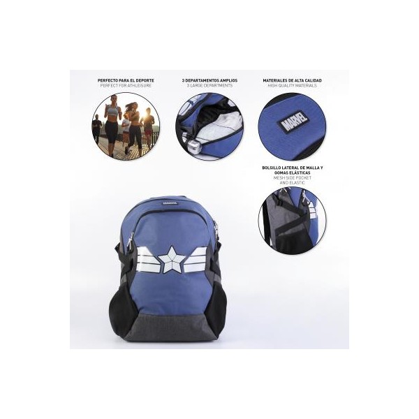 Mochila casual deporte cerdá marvel