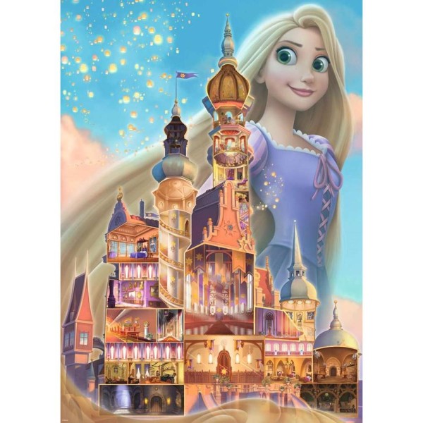 Puzzle ravensburger disney castles - rapunzel 1000 piezas