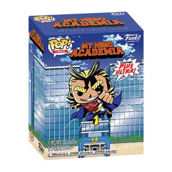 Pop & tee my hero academia all might funko + camiseta talla m ut - 56664m