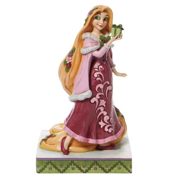 Figura enesco disney enredados rapunzel con regalos