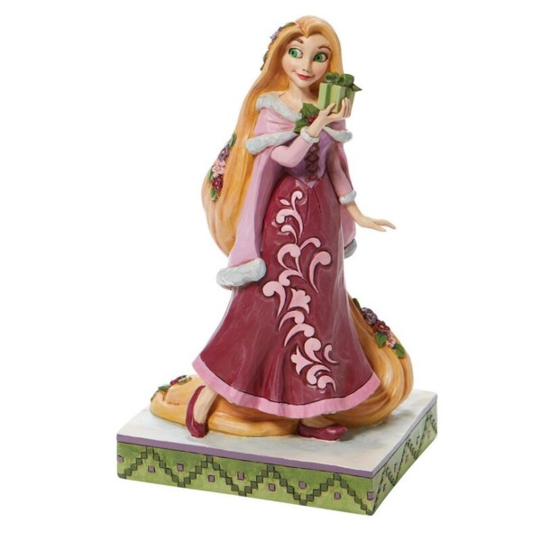 Figura enesco disney enredados rapunzel con regalos