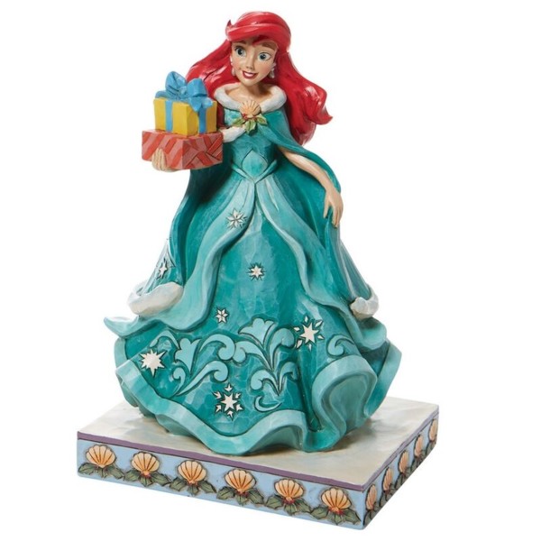 Figura enesco disney la sirenita ariel con regalos