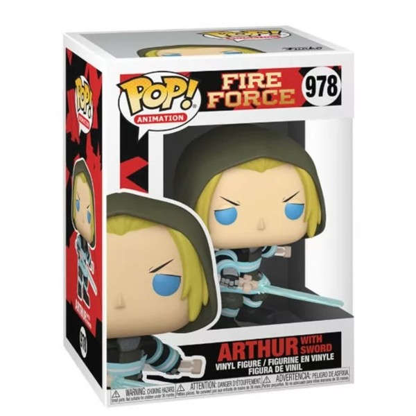 Funko pop animacion fire force arthur con espada 56156