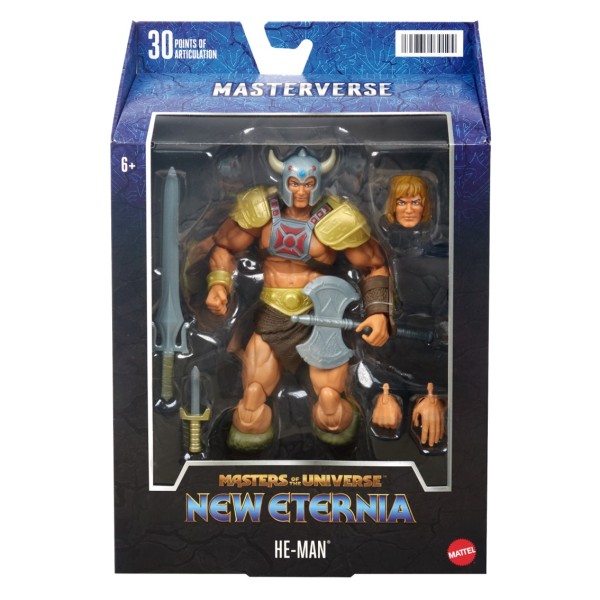 Figura mattel masters of the universe new eternia he - man vikingo