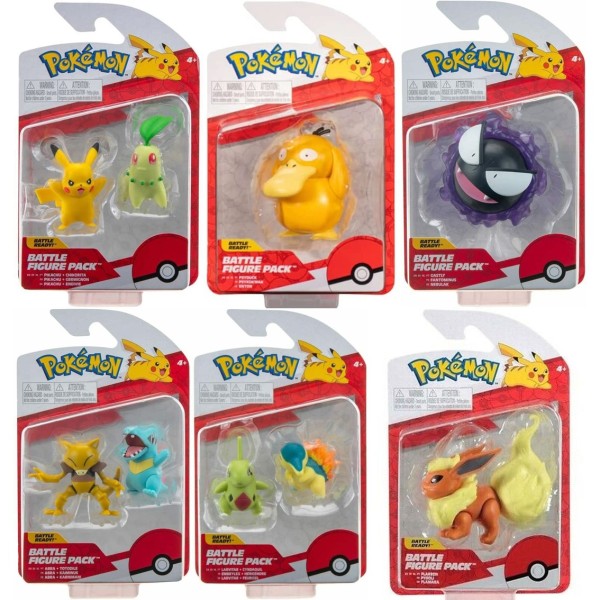 Pack de 6 figuras pokemon batalla ola 10