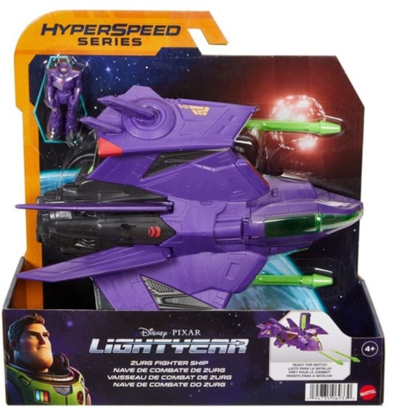 Figura mattel lightyear barco de combate de zurg