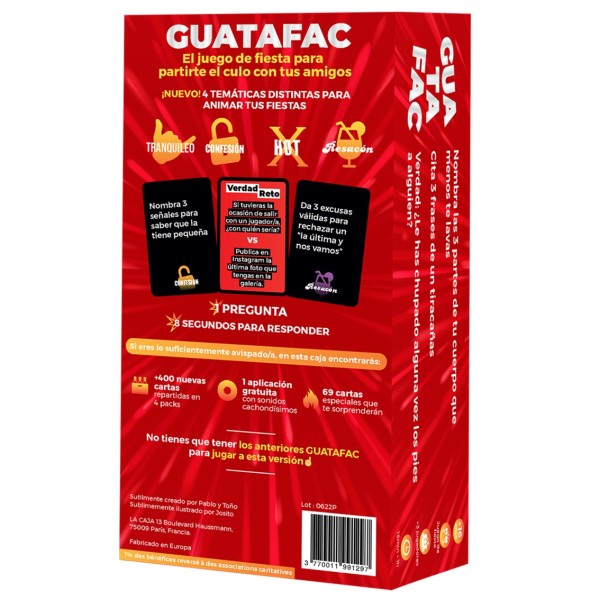 Juego de mesa guatafac el punto g pegi 16