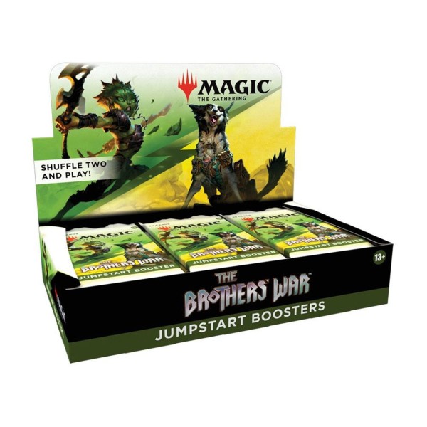 Caja de cartas wizards of the coast magic the gathering theme booster brothers war 18 unidades inglés