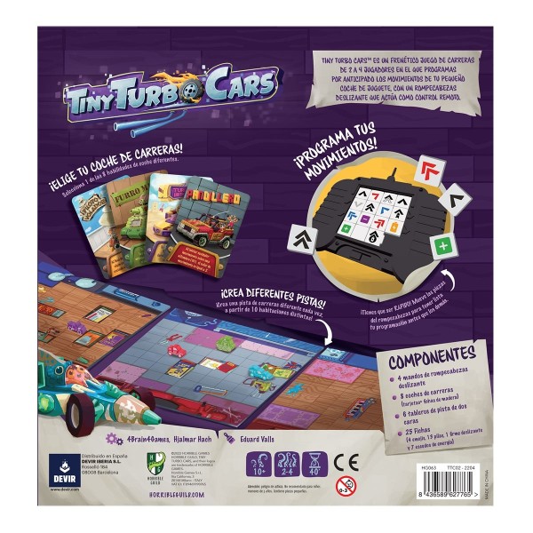 Juego de mesa devir tiny turbo cars