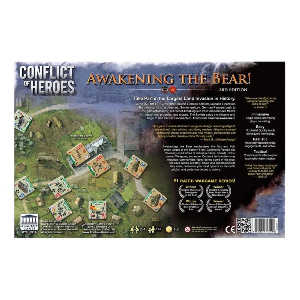 Juego de mesa conflict of heroes awakening the bear! 3ª edicion edad recomendada 14 años idioma ingles