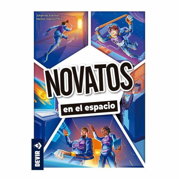 Juego de mesa novatos en el espacio