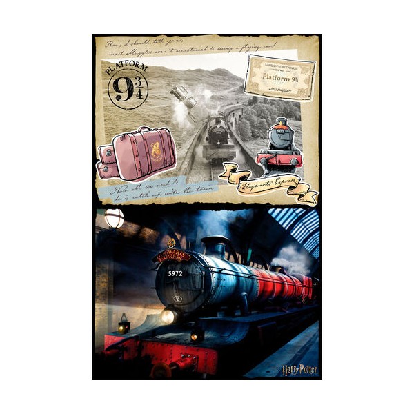 Puzzle para rascar harry potter hogwarts express 500 piezas