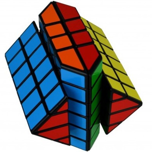 Cubo de rubik calvin's 4x4x6 crazy bad fisher negro