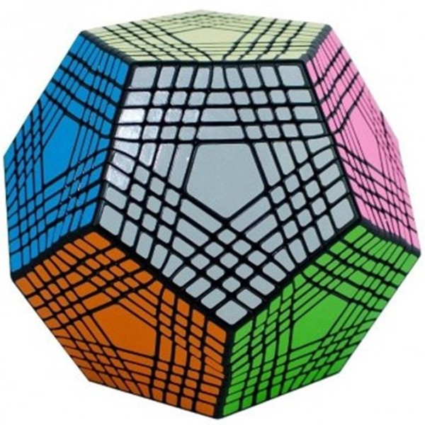 Cubo de rubik shengshou petaminx dodecaedro 9x9 negro