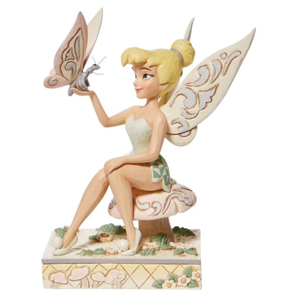 Figura enesco disney peter pan campanilla con mariposa navidad