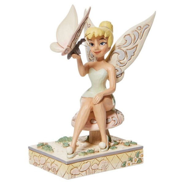 Figura enesco disney peter pan campanilla con mariposa navidad