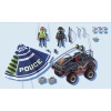 Playmobil policia paracaidas: persecucion del vehiculo anfibio