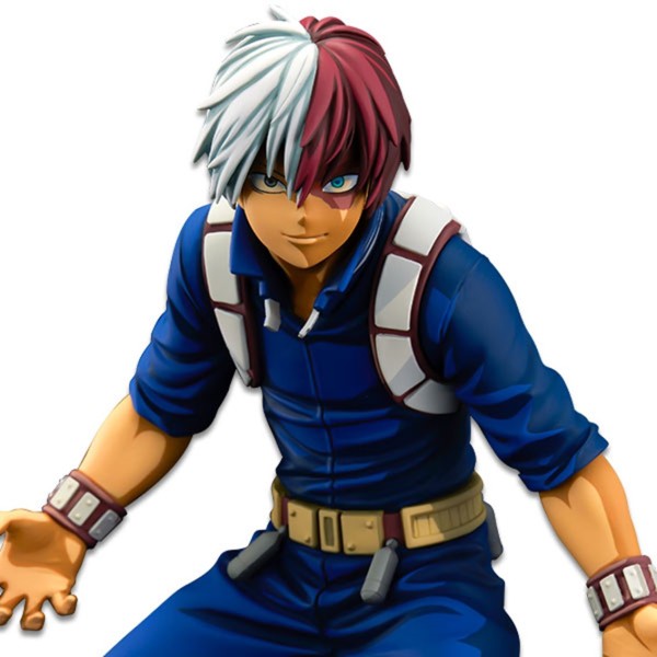 Figura banpresto my hero academia shoto todoroki wfc super master stars piece two dimensions