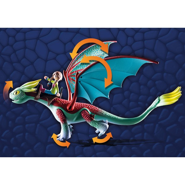 Playmobil dragones: nine realms: feathers & alex