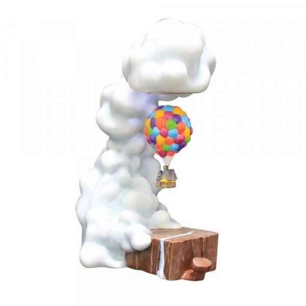 Figura levitadora enesco disney pixar up casa con globos