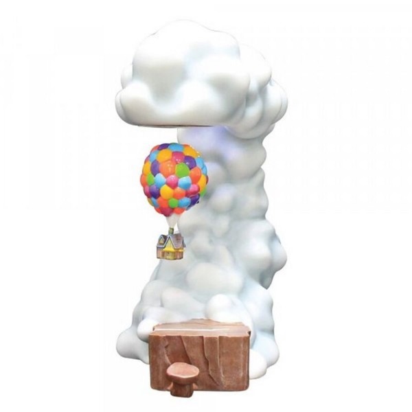 Figura levitadora enesco disney pixar up casa con globos