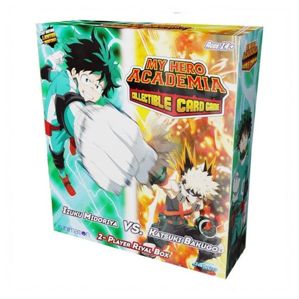 Juego de cartas my hero academia rival deck izuku midoriya vs. katsuki bakugo 2 - player 2 mazos inglés